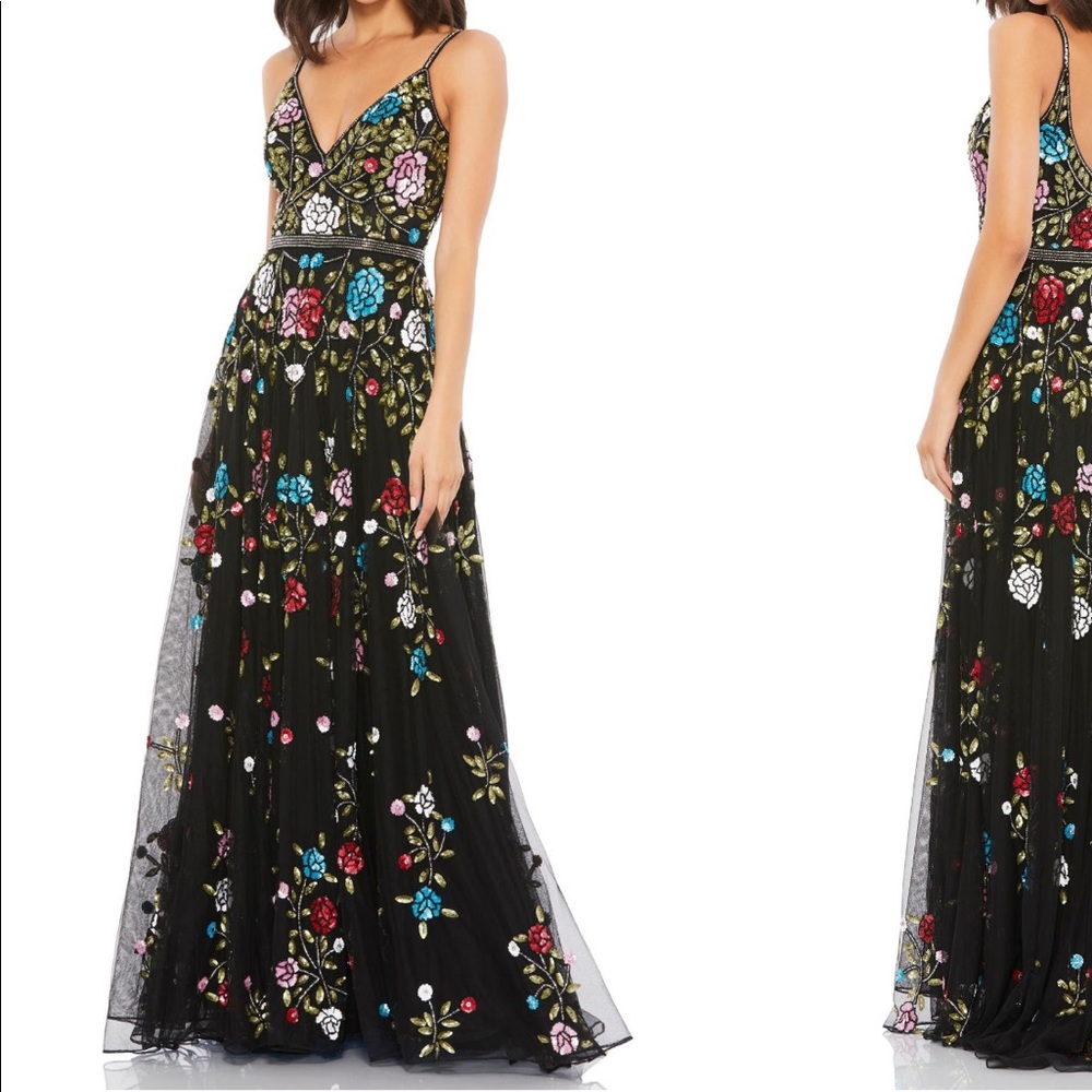 Floral Embellished A-line gown